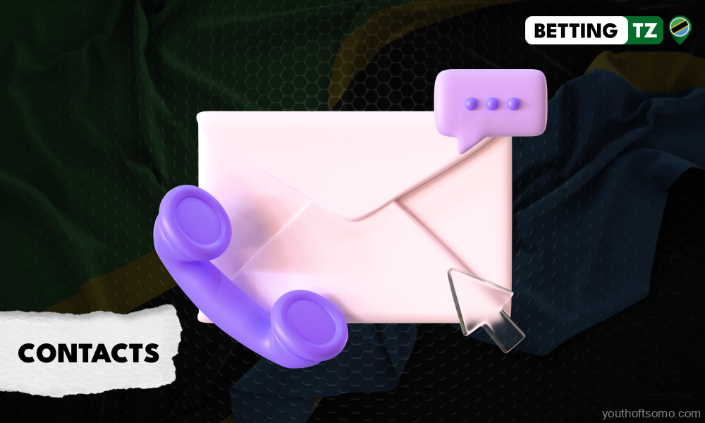 Betting Tanzania offers user support via email and a feedback form