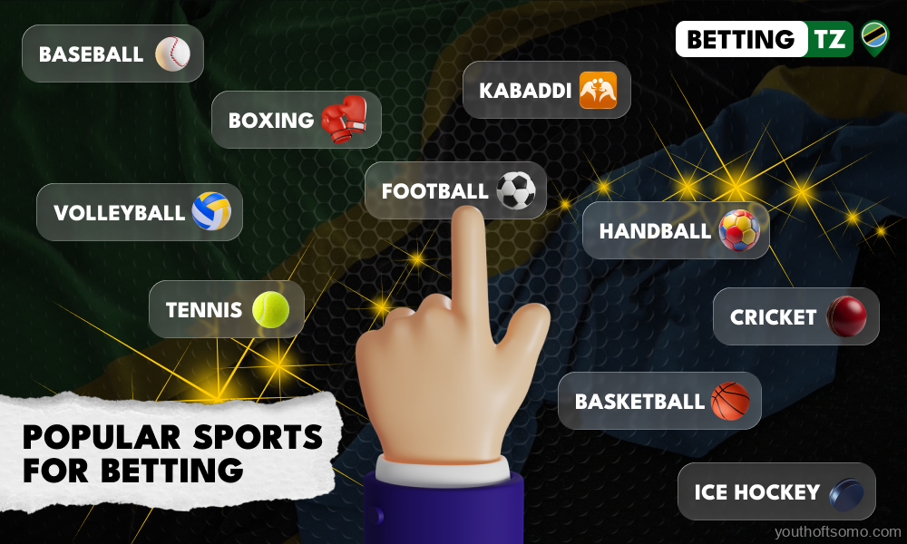 Over 30 sports and thousands of events are available for online betting every day In Tanzania